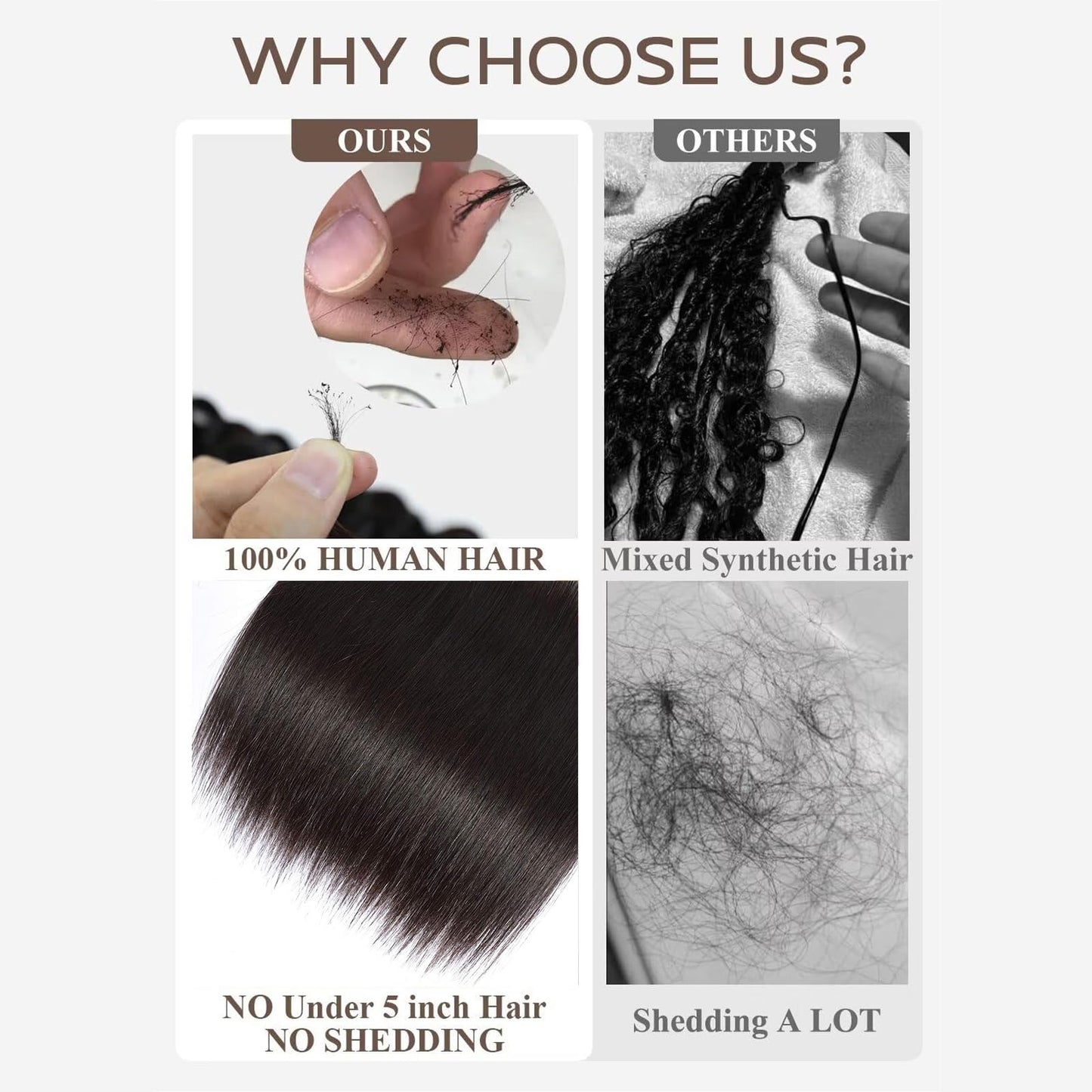 Wequeen 16A Burmese Curly Human Hair Bundles 14 16 18 Inch 100% Unprocessed Brazilian Virgin Hair Quick Weave Bundles Human Hair Extensions Real Human Hair, Natural Black