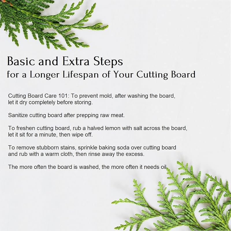 Hinoki Cypress Cutting Board 17.3" x 9.5" x 1" - Reversible, No Joint, Solid One-Piece