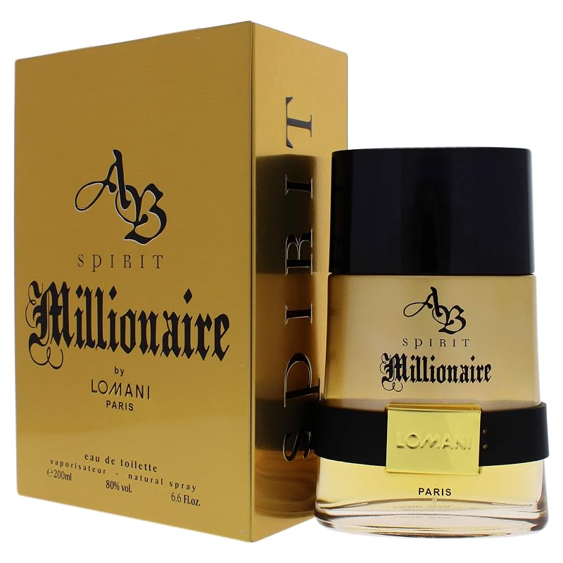 Spirit Millionaire by Lomani Men Edt Spray 6.6 Oz – 6.6 Ounce
