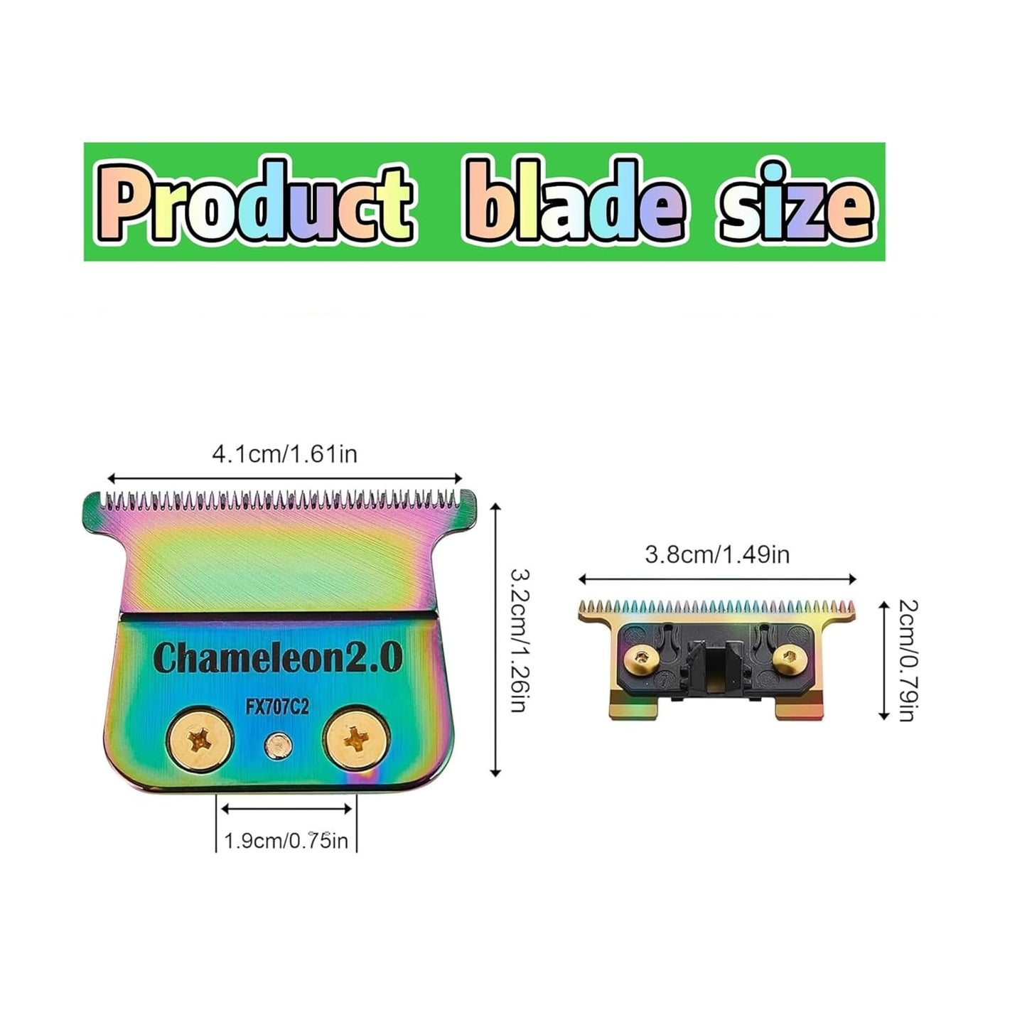 BaByliss PRO FX707Z Replacement Trimmer Blades for FX787 & FX726 - DLC 2.0 (1 Pc)