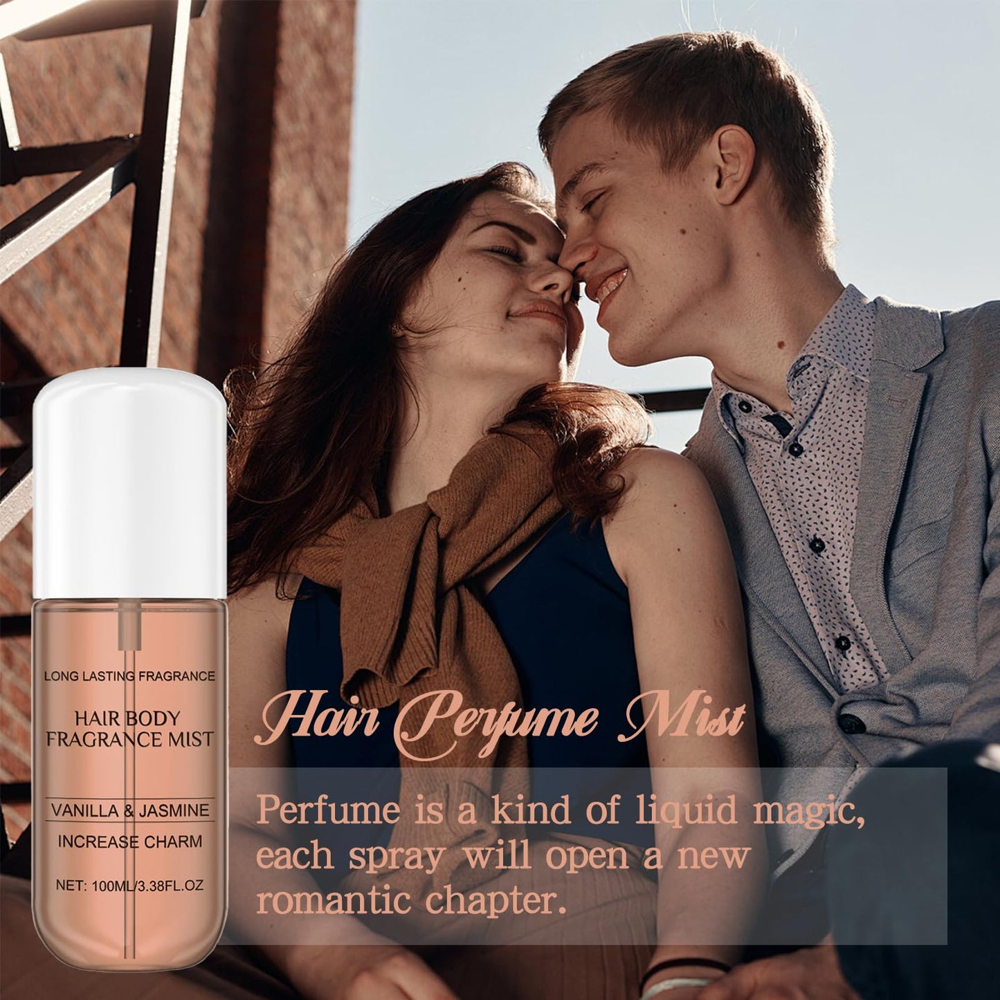 Agthyuve Hair Perfume for Women, Long Lasting Pheromone Perfume Spray, Jasmine Vanilla Fragrance, Daily Hair & Body Mist, Vegan & Cruelty-Free 100ml