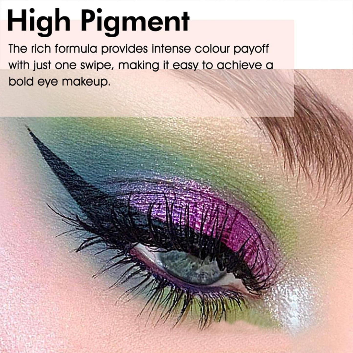 Vuglow Adriana Nicole Cosmetics Eyeshadow, Single Shadows Ethereal, Single Glitter Eyeshadow Korean, Glitter Eye Shadow Primers Palettes, Shimmer Eye Shadows Long Lasting for Eye Makeup Women (4a)