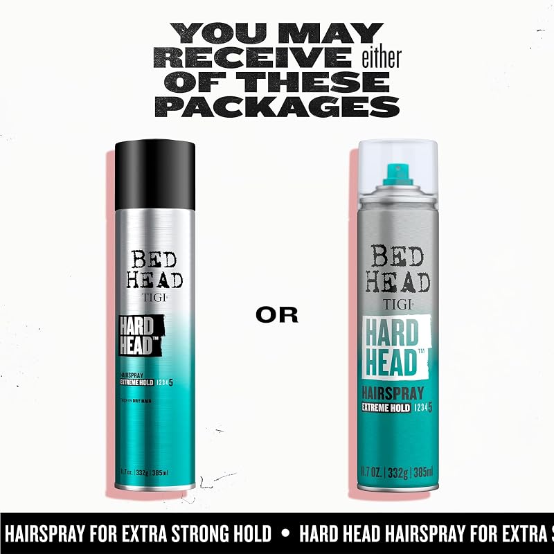 TIGI Hard Head Hairspray 10.6 oz | 2-Pack 11.7 oz Each (Variation: Pack of 2)