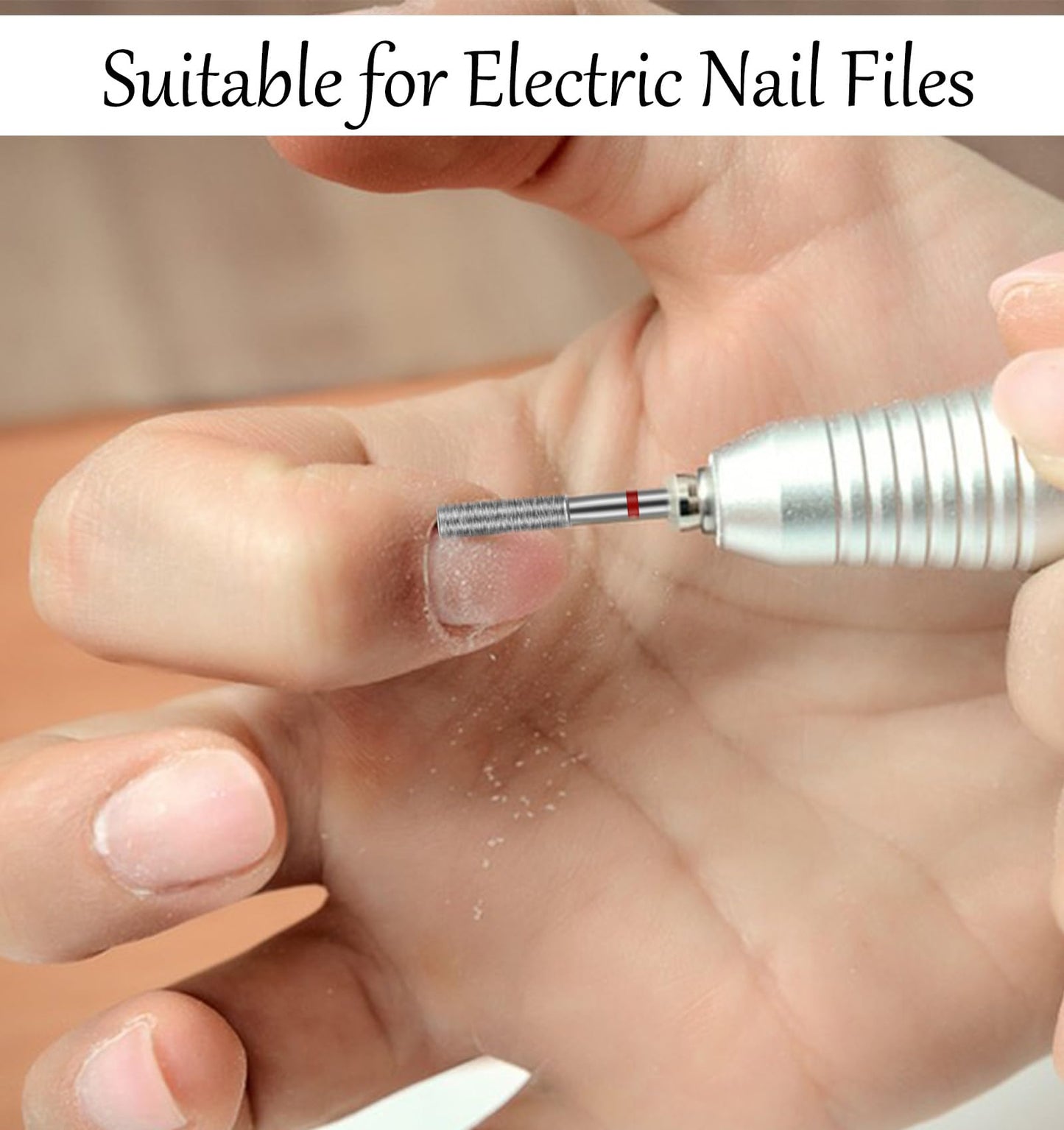 10Pcs Cuticle Clean Nail Drill Bit, Barrel Shape for Electric File Professional Manicure Pedicure and Foot Care