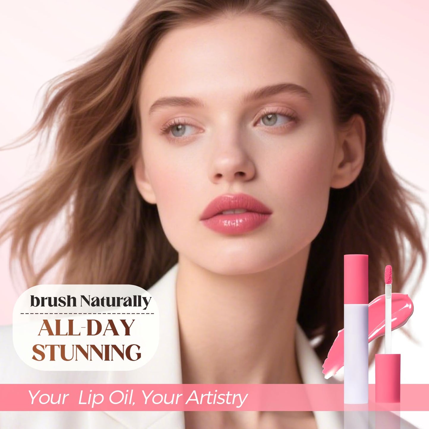 HOAIME Lips Staining Lip Oil, 2025 New Lip Stain Sweet Long Lasting Waterproof, Non-Sticky Lip Glow Makeup (5)