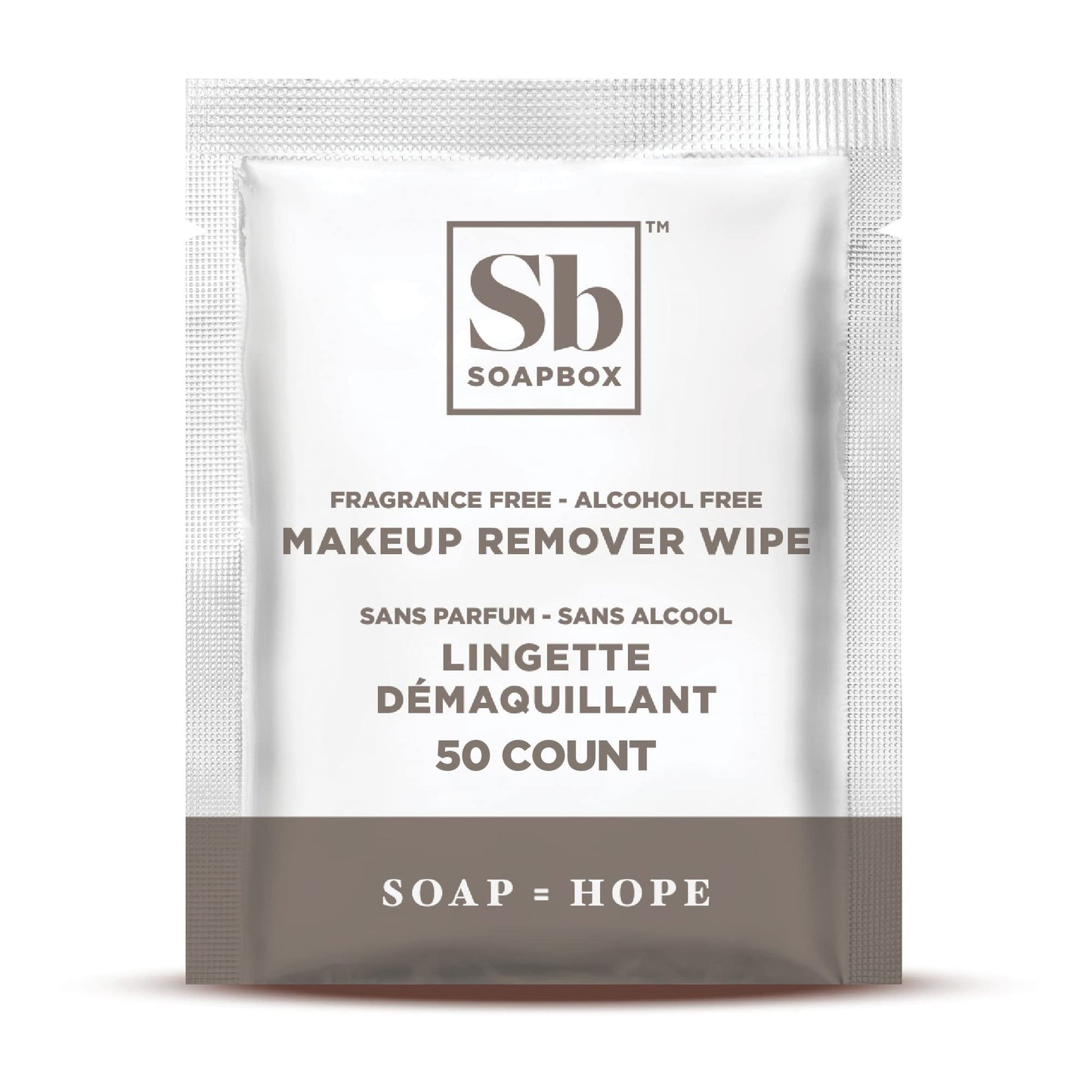 Soapbox Fragrance-Free Makeup Remover Wipes - Gentle Facial Cleansing Wipes for Dirt and Oil, Alcohol Free Makeup Remover Pads 50 Count