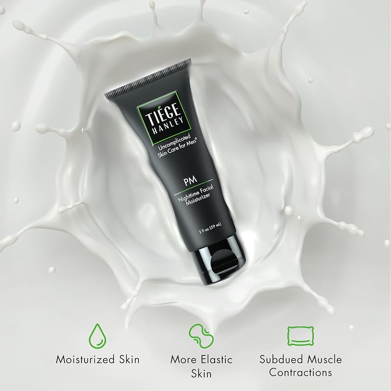 PM Nighttime Face Moisturizer for Men - Sensitive Skin, 2 Fl Oz