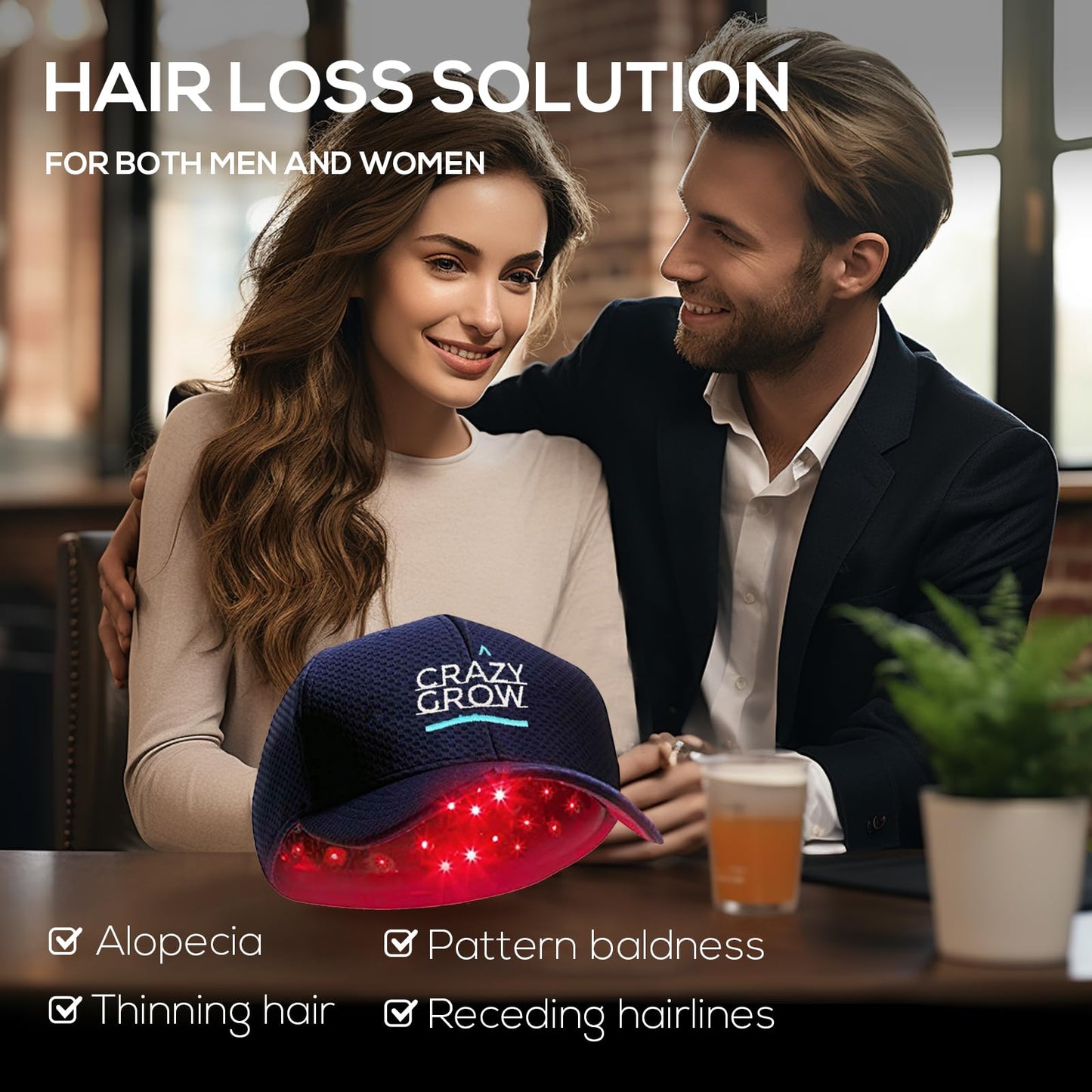 Laser Hair Growth Cap, Low Level Laser Therapy (LLLT) Equipment for Promoting Hair Growth in Women and Men Laser Cap Red Light Therapy Cap Laser Therapy Cap