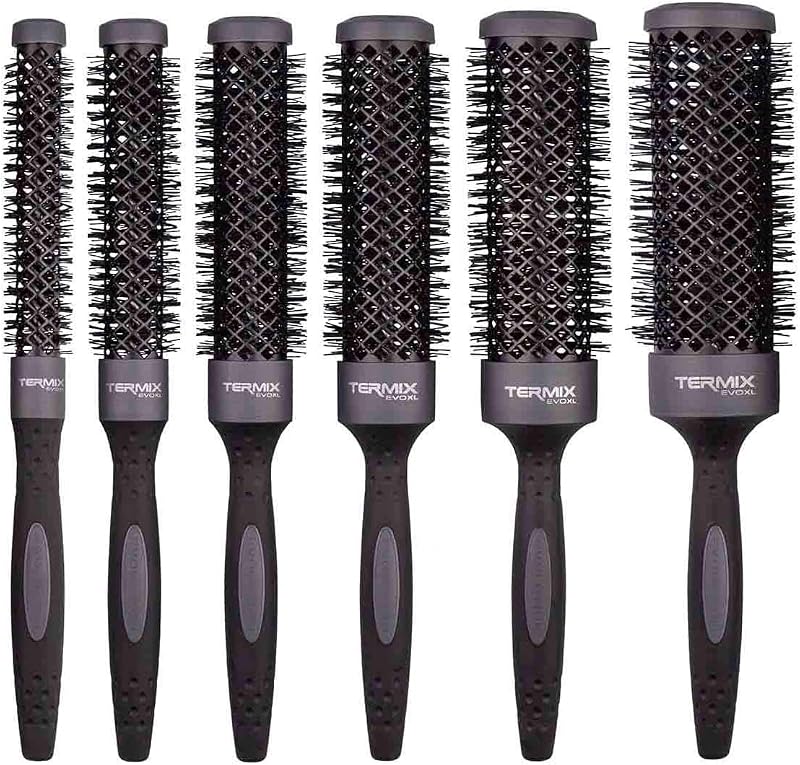 Termix Evolution XL Round Hairbrush with Ionized Fibres - 23 mm, 3 cm Extra Surface for Faster Drying