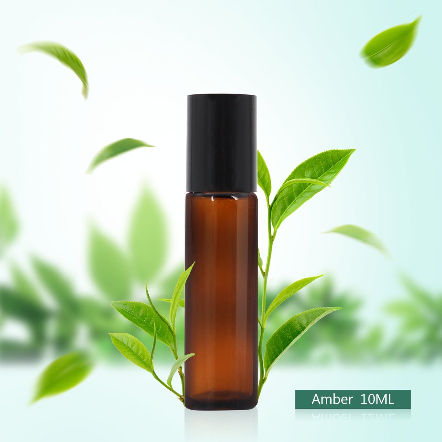 Mavogel 24pack, 10ml Roller Bottles for Essential Oils - Amber, Glass with Stainless Steel Roller Balls (3 Extra Roller Balls, 54 Pieces Labels, Opener, Funnel, Dropper, Brush Included)