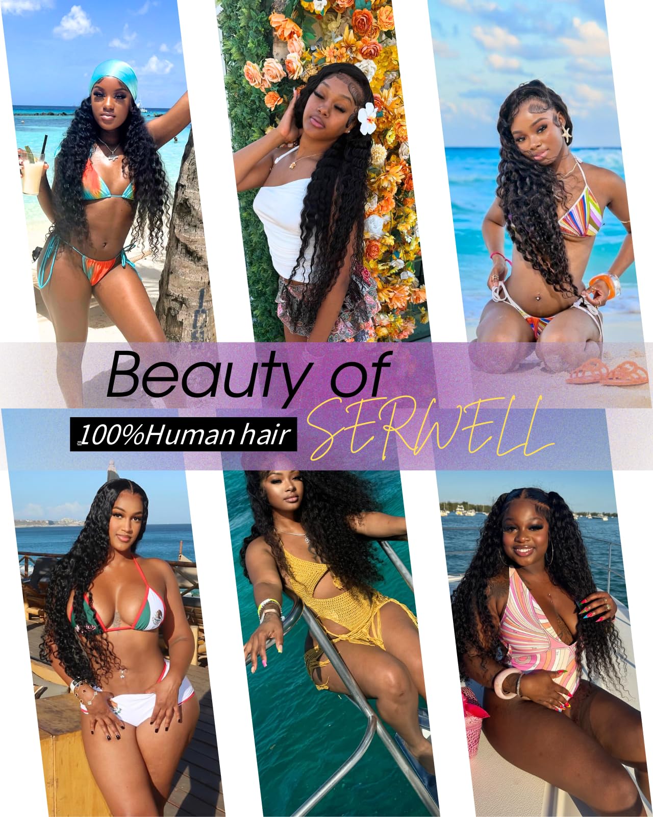 24 Inch Water Wave Lace Front Wigs Human Hair Pre Plucked Wet And Wavy Lace Front Wigs Human Hair 200% Density Deep Wave Wigs Human Hair, Full and Thick, Comfortable Against Skin