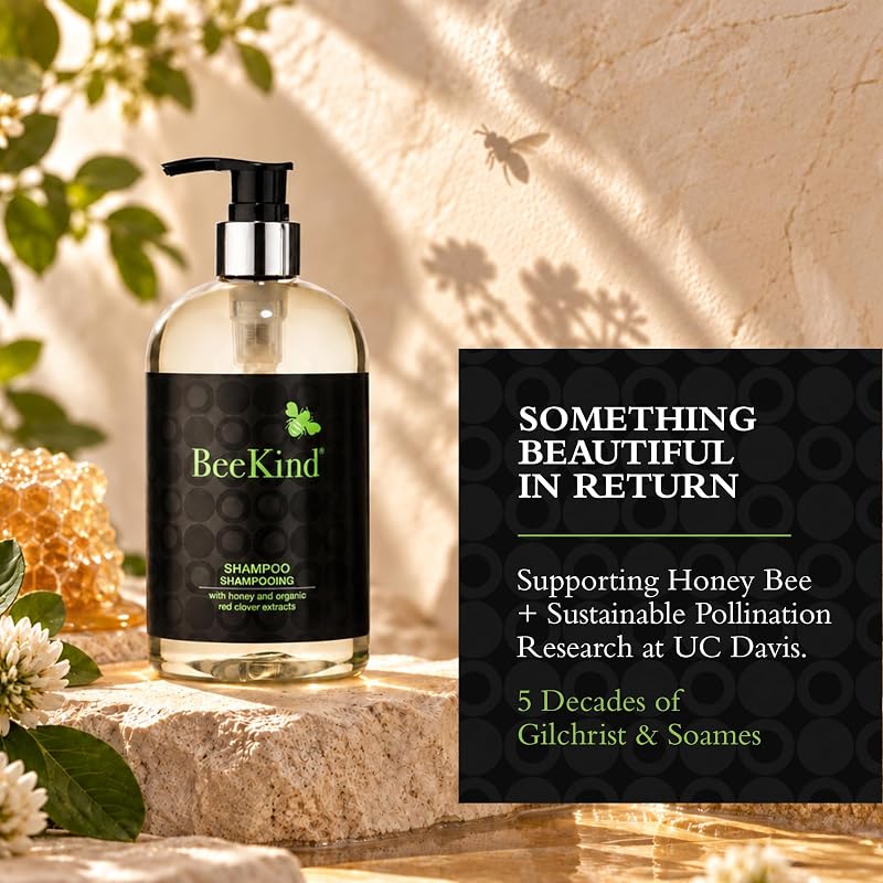BeeKind Honey & Lemon Verbena Shampoo – 15.5 oz