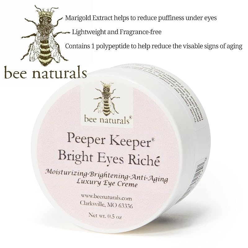 Bright Eyes Riche Eye Cream by Bee Naturals — Hydrates & Reduces Fine Lines