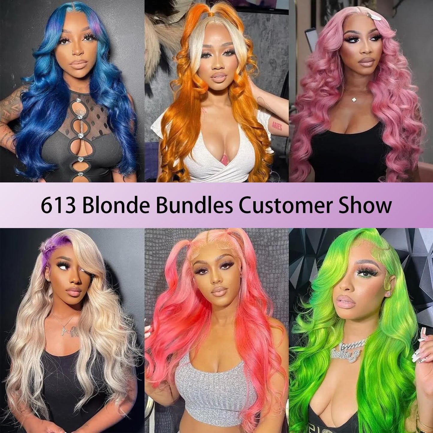 613 Blonde Bundles Human Hair Body Wave 28 30 32 Inch 100% Unprocessed Brailizn Virgin Human Hair 3 Bundles Body Wave Machine Double Weft 613 Bundle 300G