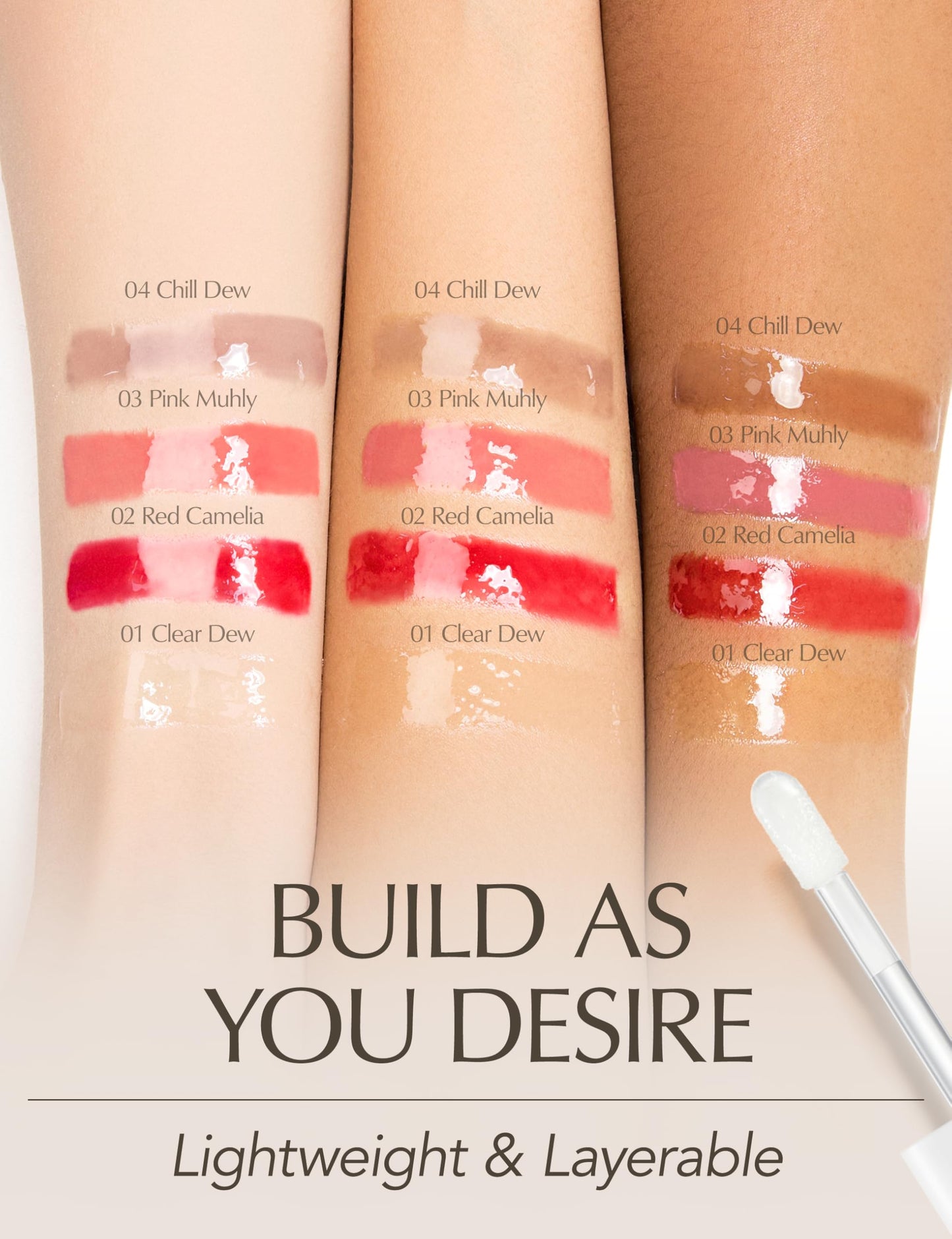 PINATE Natural Bloom Korean Lip Plumper Red Camelia | Moisturizing Lip Booster Plumping Oil Tint Serum Enriched w/Camellia & Safflower Serum| Non-Irritating Color Changing Lip Oil