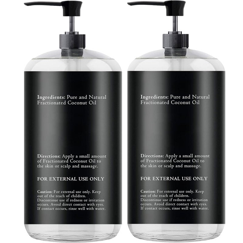 Essentially KateS Fractionated Coconut Oil - Body & Hair Carrier Oil, 16.9 Fl Oz (500ML), No Scent