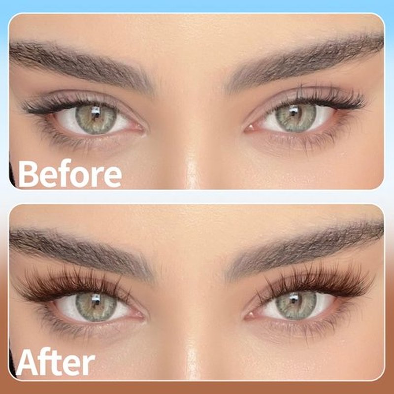 Brown Lash Clusters Kit Natural Eyelash Clusters Fluffy Lash Extension Kit Wispy Eyelash Extension Kit Matte Brown Cluster Eyelash Extensions 8-16mm Individual Lashes Clusters by TNFVLONEINS