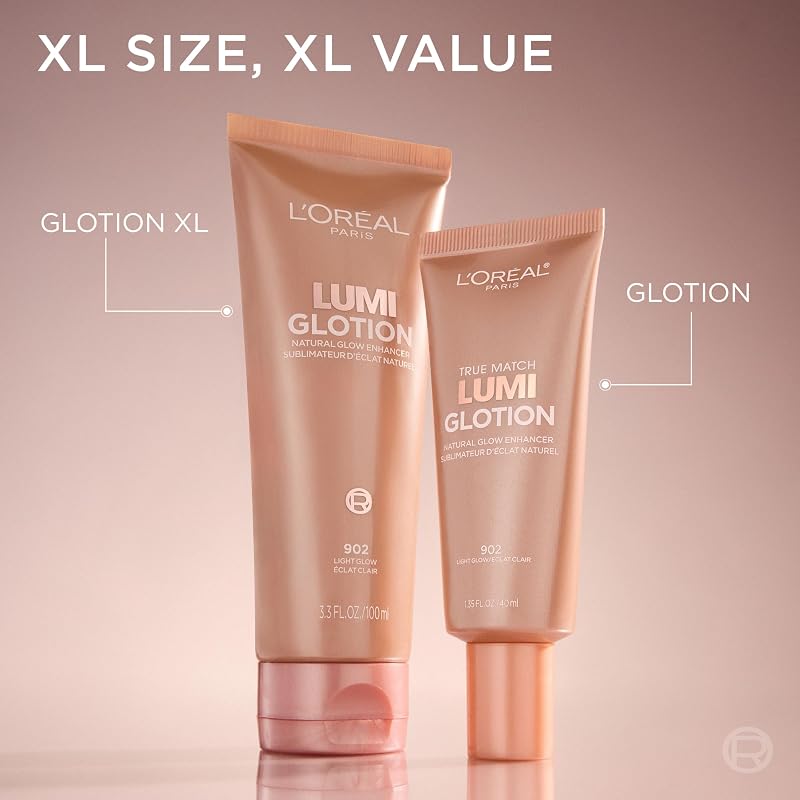 L'Oreal Paris Lumi Glotion XL Deep 904 Glow Enhancer Face & Body 3.04oz - Variation: Deep+3.04 Fl Oz