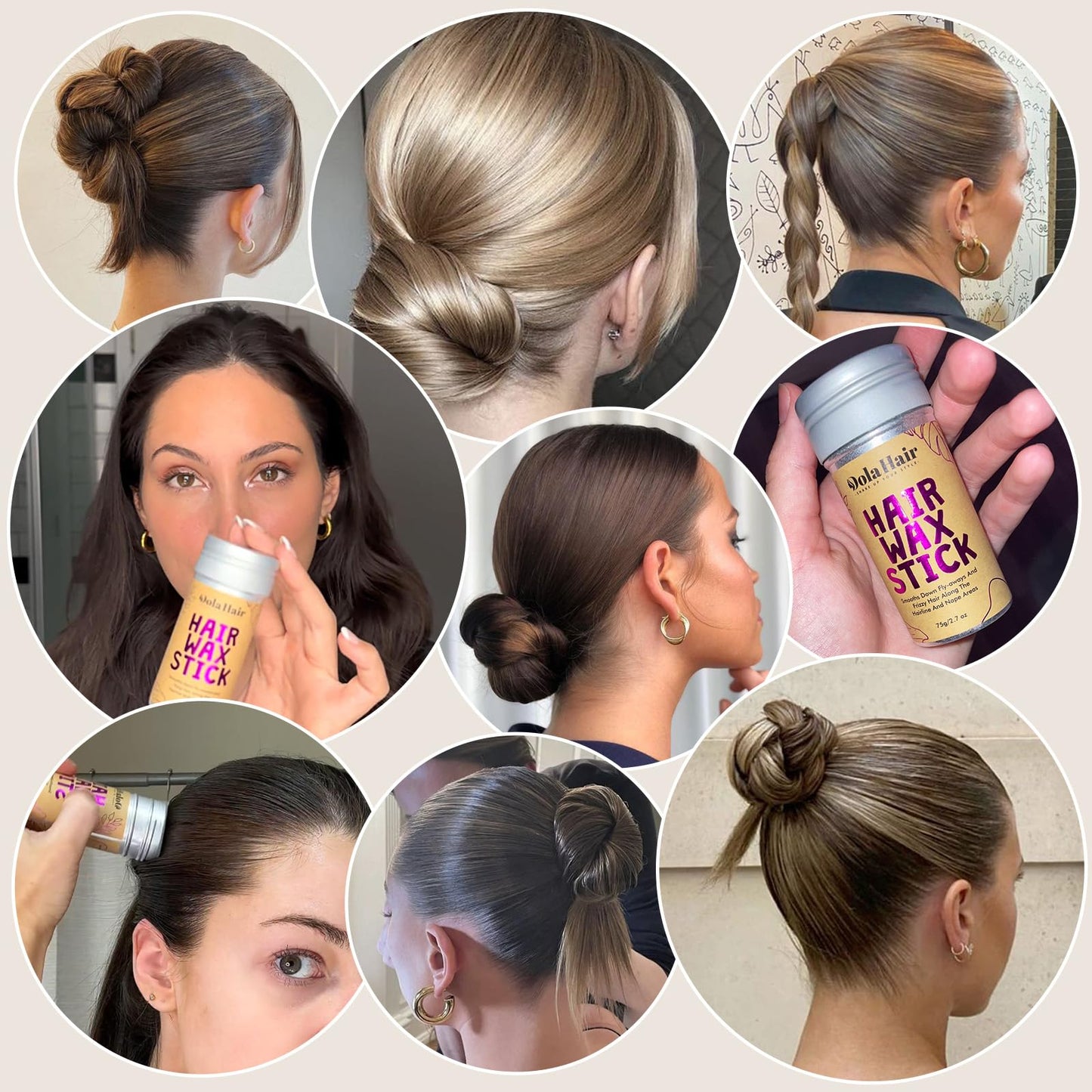 Hair Pins for Women Bobby Pins for Bun Styling Kit Black Premium Bobby Pin For Kids, Girls And Women Comfortable, Pain-Free Hair Accessories Hair Wax Stick Slick Back Brush Kit