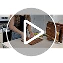 Acacia Cutting Boards Set - 4-Piece Kitchen Chopping Boards with Stand