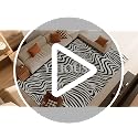 Zebra Pattern 5x7 ft Washable Area Rug for Living Room - Non-Slip Black & White Abstract Carpet - Nursery, Bedroom, Office Decor
