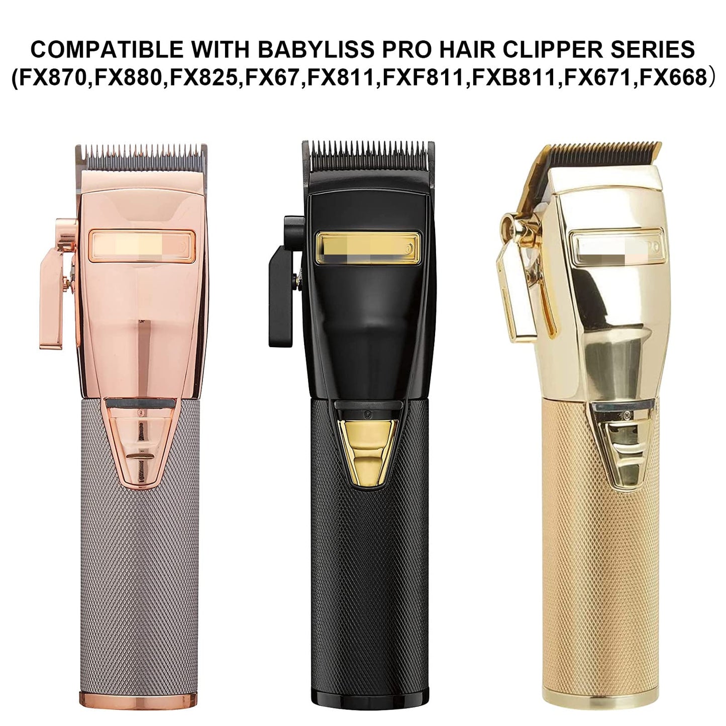 Hair Clippers Guard Comb Set Compatible with Babyliss BaBylissPRO Barberology