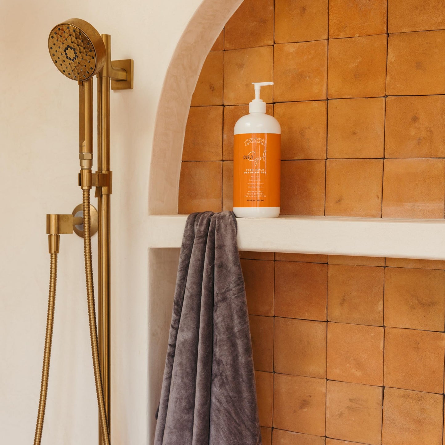 Curly Girl Firm Hold Defining Gel For Curls, Strong Hold Frizz Control Curly Hair Gel, Paraben Free, Aloe Vera, Water Soluble