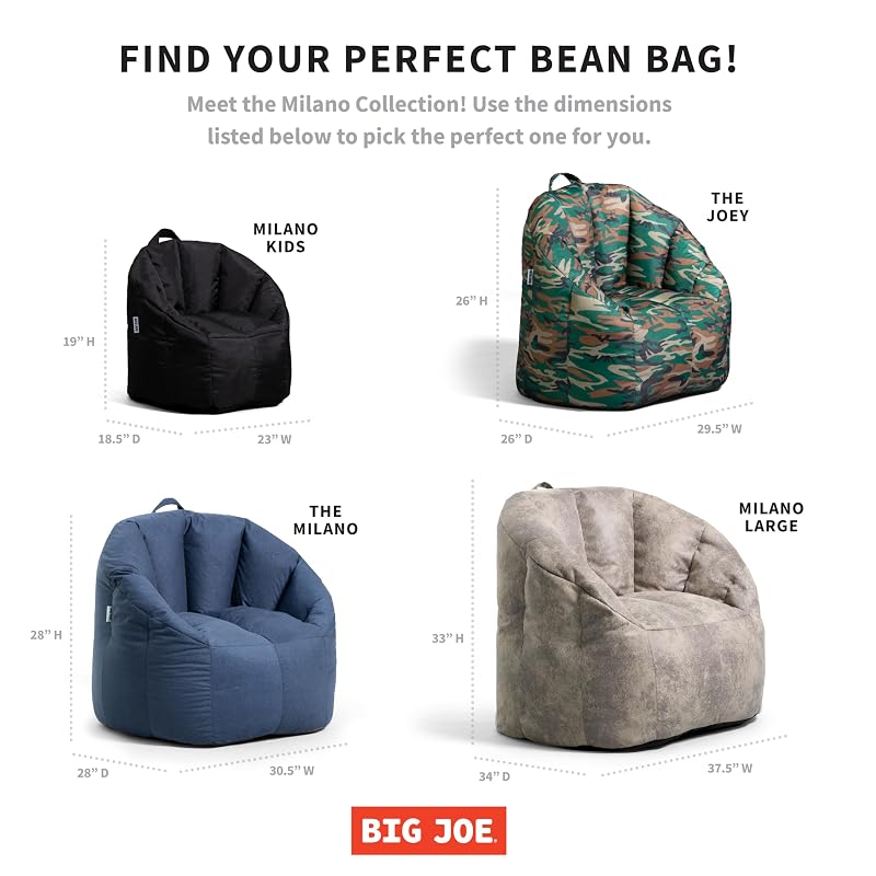 Milano Beanbag Chair Red SmartMax – Variation: Red Smartmax+Milano