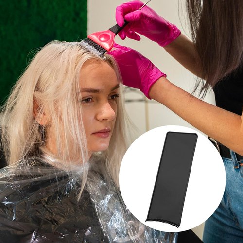 1 PCS Highlighting Board, Balayage Board Hair Coloring Paddle Balayage Highlighting Boards with Teeth, Hair Dye Tools Highlighting-Paddle for Barber Salon Hairstylist Hair-Dying Tools, Black