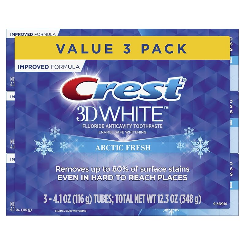 Crest 3D White Arctic Fresh Toothpaste - 4.1 oz, Pack of 3