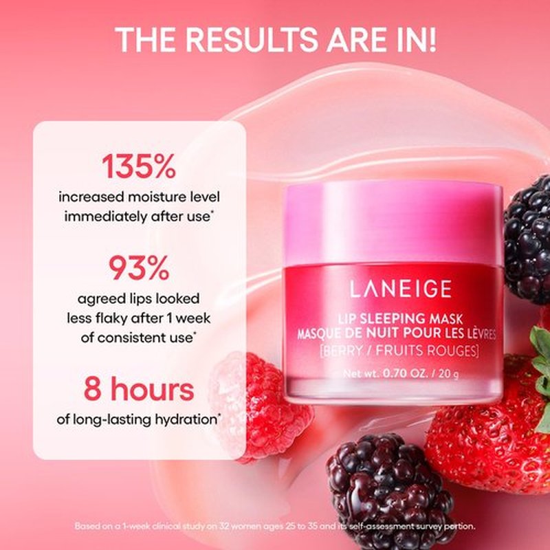 LANEIGE Lip Sleeping Mask Eggnog: Nourish, Hydrate, Vitamin C, Murumuru & Shea Butter, Antioxidants, Flaky, Dry Lips