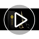 Gold & Black 5.5 Inch Hair Cutting Scissors - Professional Stainless Steel Barber Shears