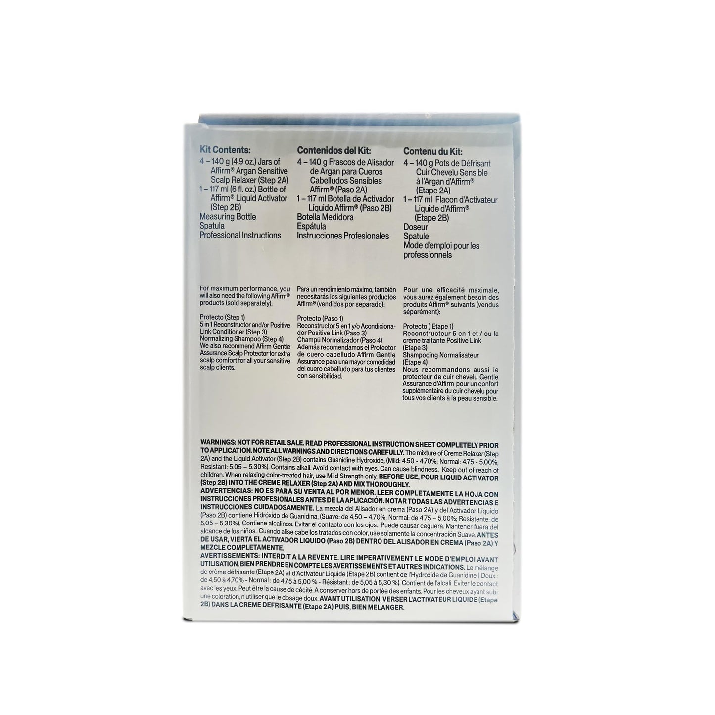 Argan Sensitive Scalp Relaxer - Alisador de Argan - 4 Single Applications