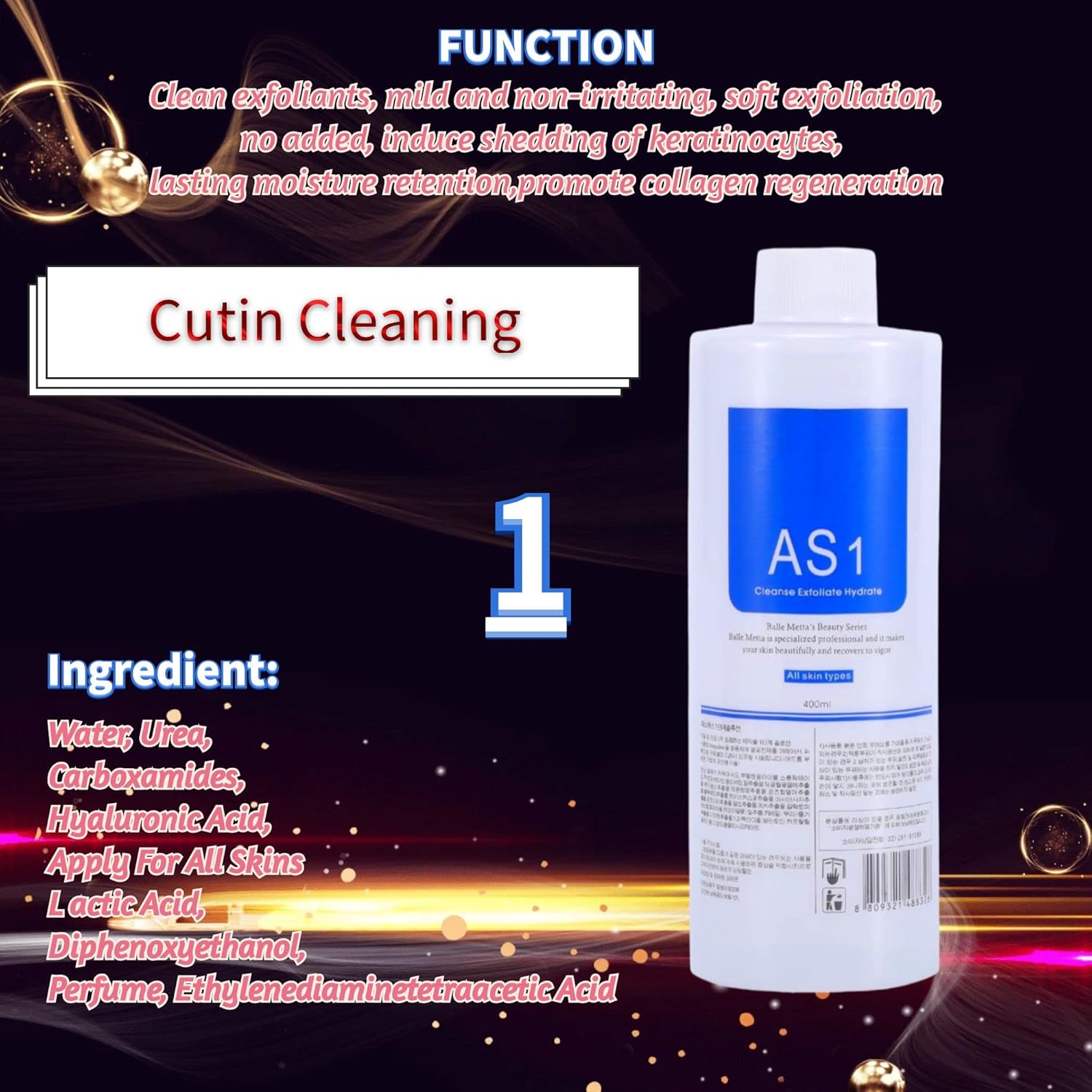 Aqua Peeling Solution - Top Salon Skin Scrub for Hydration & Exfoliation (40 fl oz)