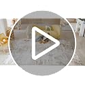 8x10 Rectangular Washable Abstract Area Rug - Gold Brown Living Room Decor