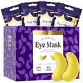 DERMORA Golden Glow Under Eye Patches | Rejuvenating Treatment | Dark Circles, Puffy Eyes, Refreshing, Revitalizing, Travel, Wrinkles | 20 Pairs Eye Gels