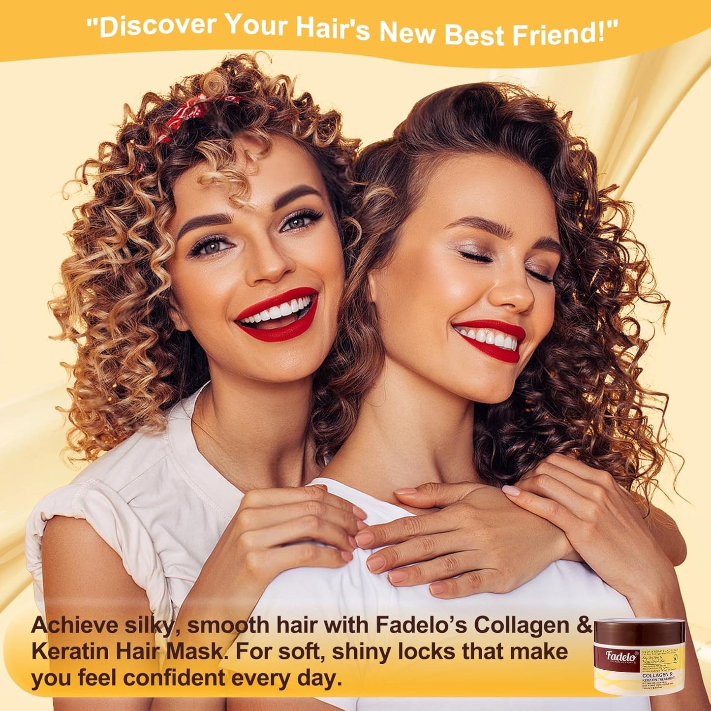 Collagen & Keratin Hair Mask - Deep Repair Treatment with Argan Oil & Vitamin E - 500ml Hydrating Formula for Damaged Hair