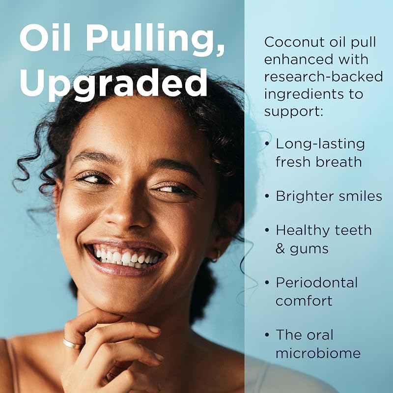 PerioPull Oil Pulling Oil with MCT Coconut Oil, Mint – 8 oz