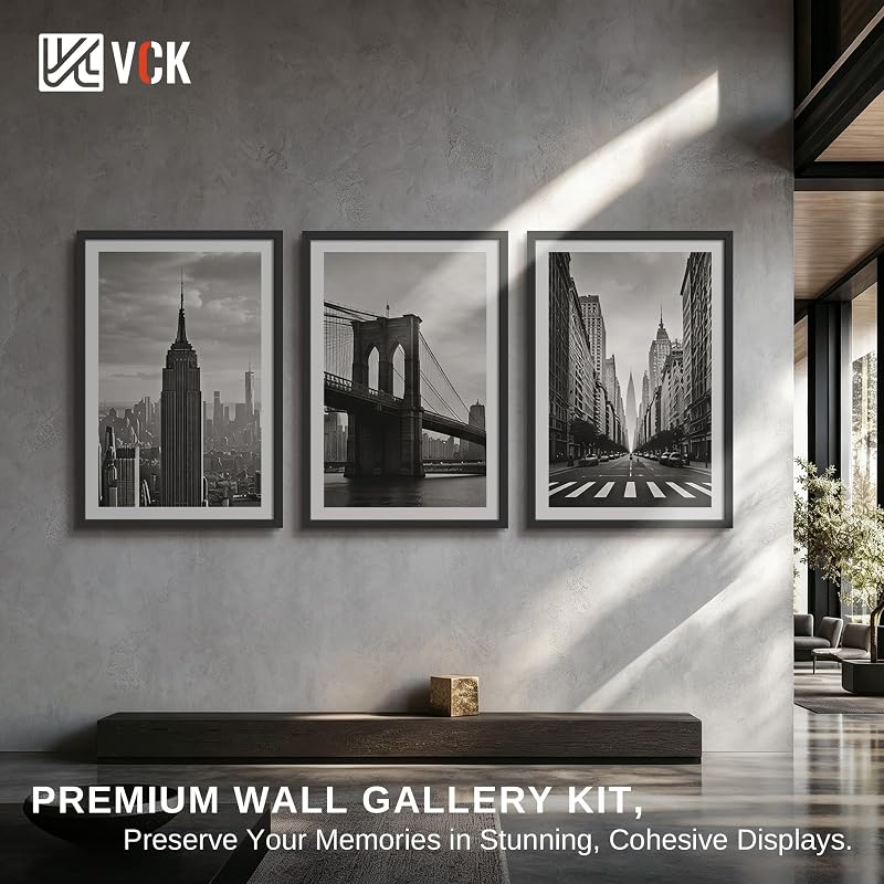 24x36 Poster Frame 3 Pack - Black Solid Wood Picture Frames (Variation: Black+3 Pack+24 x 36)