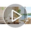 5FT Artificial Ficus Tree Indoor with White Pot - Realistic Faux Plant for Home & Office
