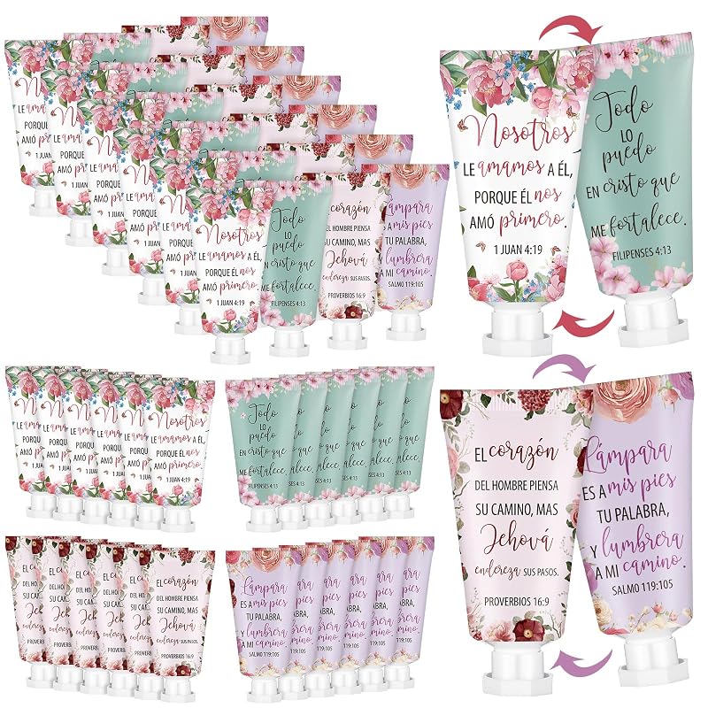 36 Pcs Christian Hand Cream Set with Bible Verses for Women - Religious Gifts