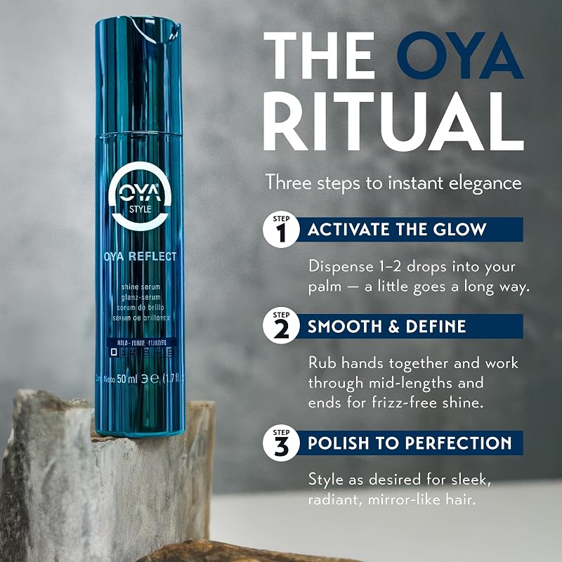 OYA Reflect Hair Shine Serum 50ml – Anti-Frizz Lightweight Smoothing (1.7 Fl Oz Pack of 1)