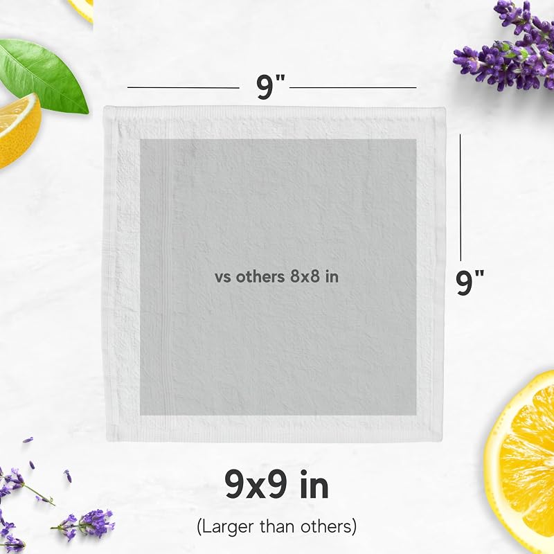 Citrus & Lavender Moist Towelettes – 120 Count, Individually Wrapped, Hot or Cold Oshibori Towels (4 Pack)
