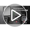MaXprinzel Fog-Free Shower Mirror 8x7 Inches with Adjustable Shaver Hook - Anti-Fog Bathroom Mirror for Men & Women