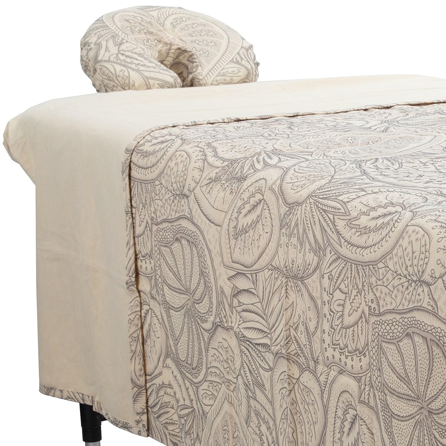 Premium Designer Flannel Massage Sheet Set - 3-Piece, Island Tranquility for Massage Tables