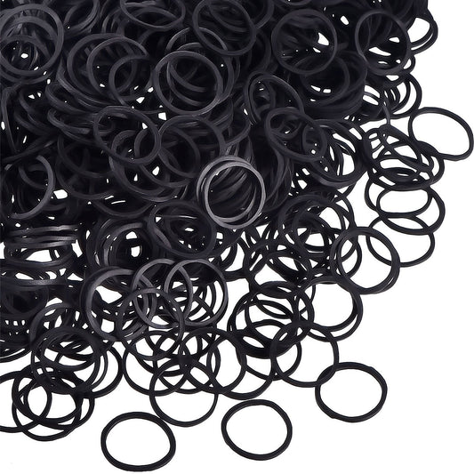 1000 Mini Bands Soft Elastic Bands for Kid Hair Braids Hair (Vibrant Color)