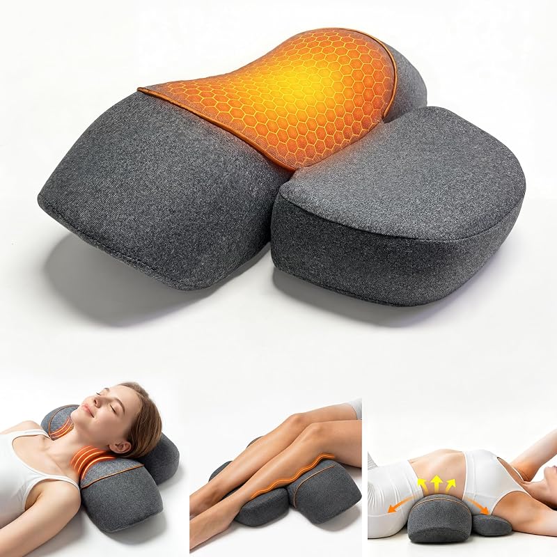 3-in-1 Cordless Neck Massager Pillow with Heat and Airbag Support
