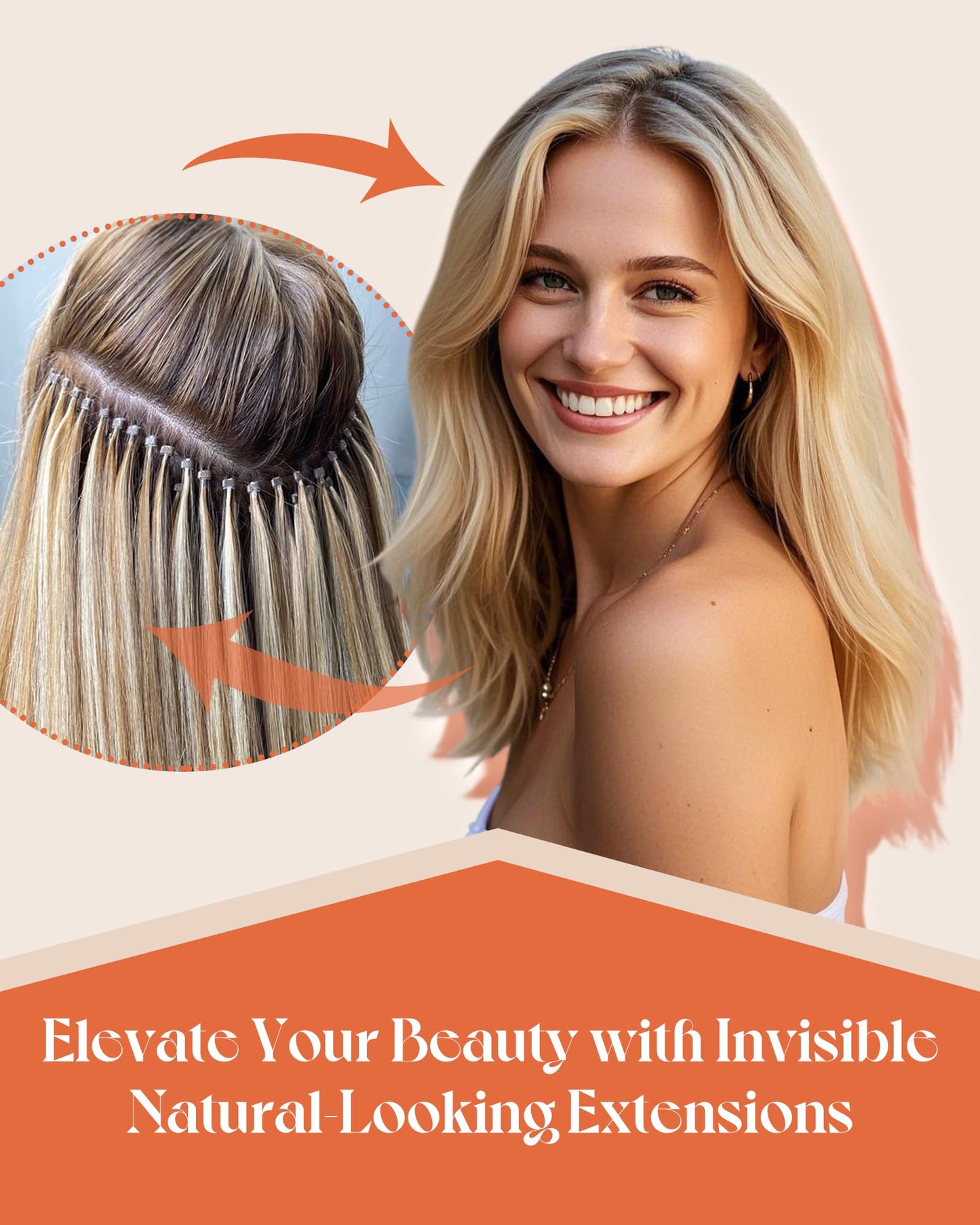Sunny Hair 22inch I Tip Hair Extensions Human Hair Jet Black Itip Extensions Human Hair Add Length I Tip Hair Extensions for Daily Use Remy Hair for Women 50g