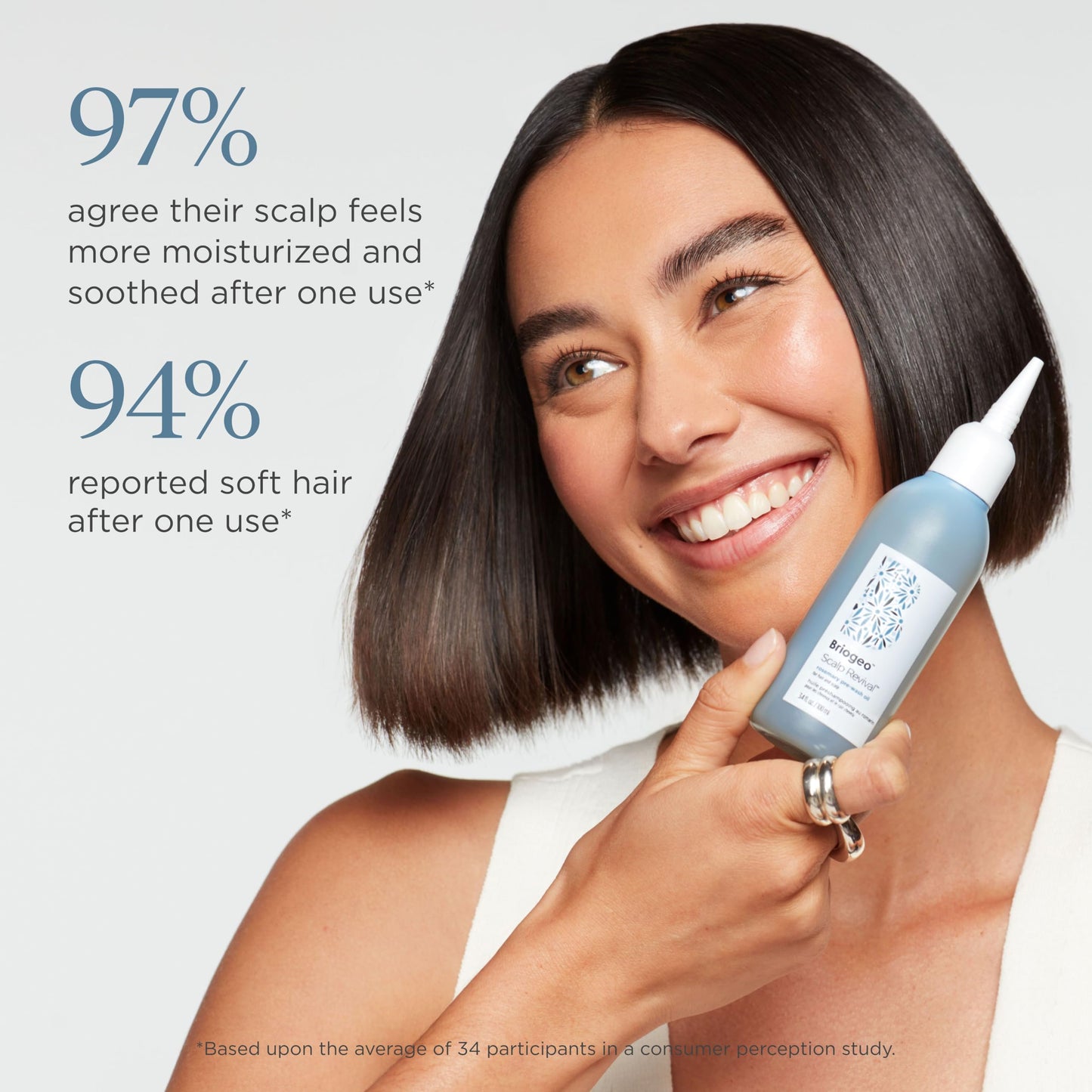 Briogeo Scalp Revival Rosemary Pre-Wash Oil, Hair and Scalp, Dry Scalp Treatment for Stronger and Longer Hair, Soothe Dry Scalp, Lipids and Vitamins, Deep Moisture, Vegan, Cruelty-Free, 3.4 fl oz