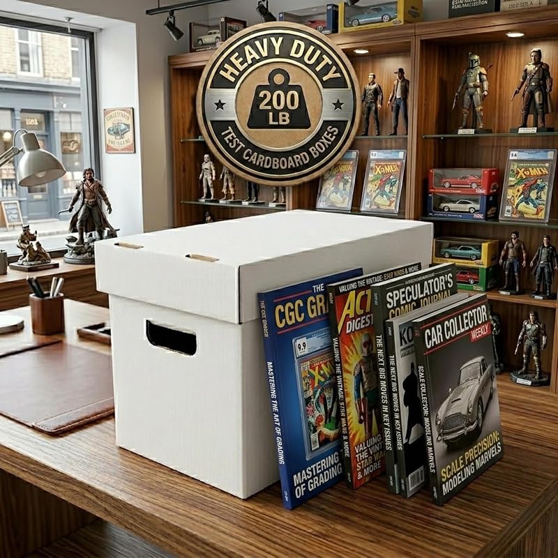 Max Protection Magazine Storage Boxes with Lids - Heavy Duty 10 Pack